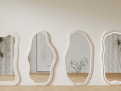 Mirror Modern Full-length Mirror Decorative Mirror 3d model