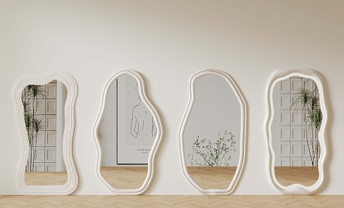 Mirror Modern Full-length Mirror Decorative Mirror 3d model