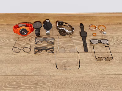 Jewelry Watch Glasses Jewelry 3d model