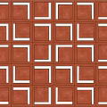 Traditional Red Brick Feature Wall With Various Intricate Patterns And Designs 3d model