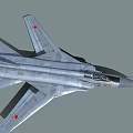 Gray Military Jet Fighter With Red Number 95 And Star Emblem Details