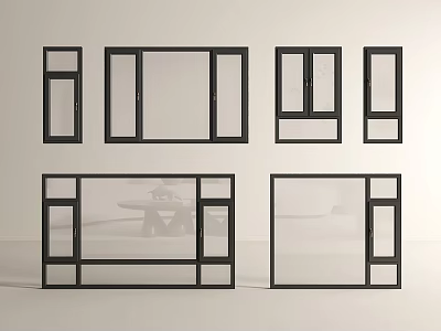 Casement Windows Various Modern Frame Designs For Home Interior And Exterior 3d model