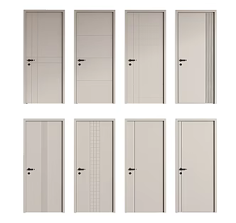 Modern swing door 3d model