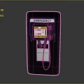Emergency Phone Booth Structure With Public Safety Communication Features And Display Panel 3d model