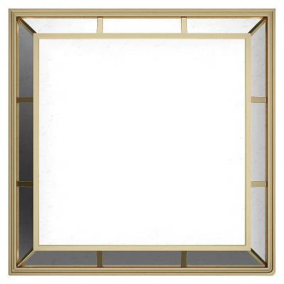 Luxury Gold Framed Mirror For Modern Home Decor And Interior Design 3d model