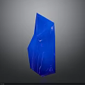 Modern Transparent Blue Decorative Sculpture With Irregular Shape And Smooth Surface