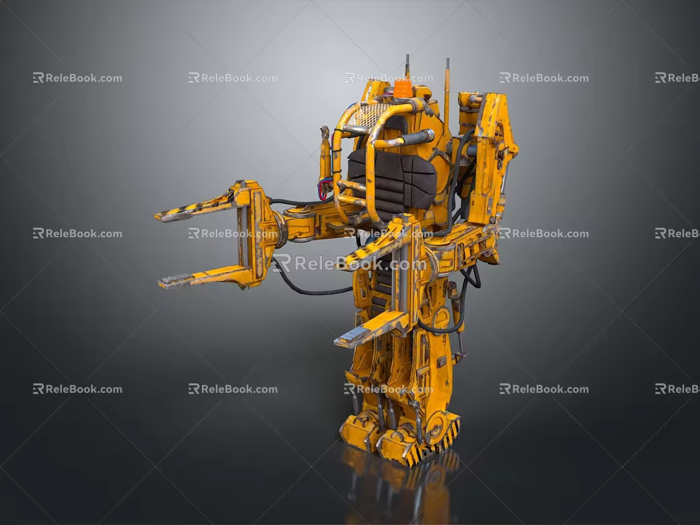 Mech Warrior Mech Soldier Machine Battlearm Mechanical Battlearm Machine Fighter Robot 3d model