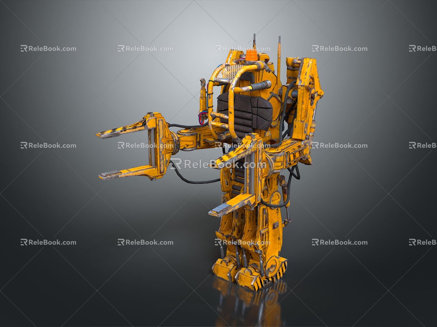 Mech Warrior Mech Soldier Machine Battlearm Mechanical Battlearm Machine Fighter Robot 3d model