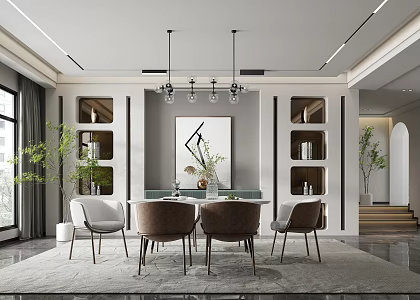Modern Restaurant 3d model