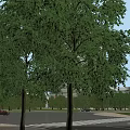 Modern Hospital Building Complex With Green Roofs Surrounding Roads Parking Areas And Illuminated Design