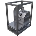 Industrial Equipment With Heavy Duty Metal Frame And Mechanical Components