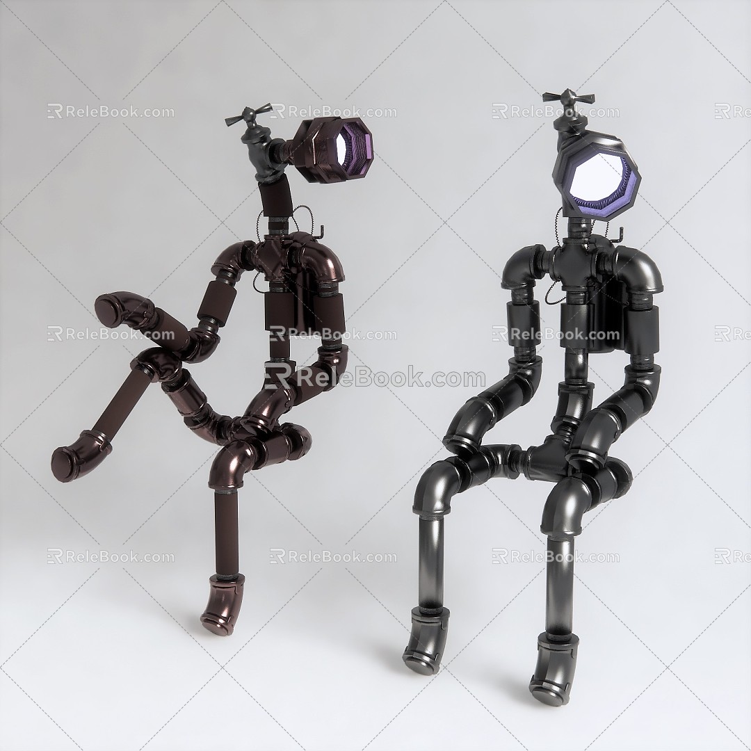 Modern Robot Robot Decorative Ornaments 3d model