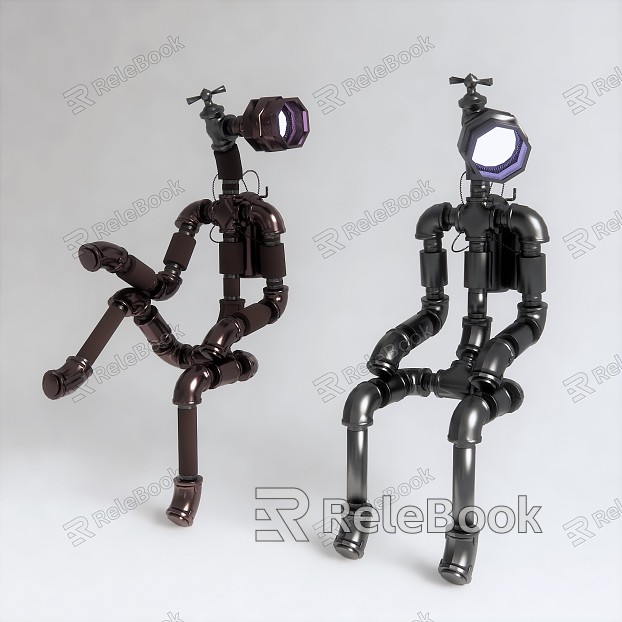 Modern Robot Robot Decorative Ornaments model