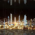 Advanced Technology Exhibition Hall With Futuristic Digital Displays And Interactive Exhibits