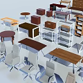 Diverse Table and Chair Sets with Various Designs and Comfort Features for Home