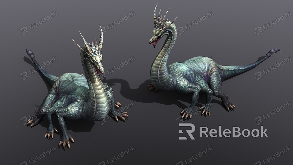 god beast flying dragon dinosaur game character model