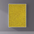 Abstract Painting With Purple Irregular Shapes And Red Connected Lines On White Background