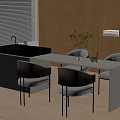 Modern Island Platform 3d model