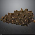 Unique Pinecone Shaped Decorative Home Living Accessory With Brown Orange Textured Surface