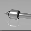 Metal Mechanical Component With Smooth Surface And Reflective Finish Cylindrical Design For Industrial Applications