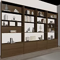 Middle Style Bookcase 3d model
