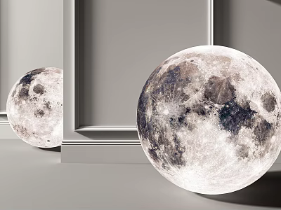 Modern Moon Lights 3d model Modern Moon Lights 3d model