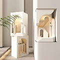 Embedded gypsum corner lamp 3d model