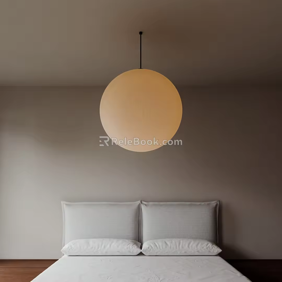 Antique Double Bed Fabric Double Bedding Four-piece Marble Table Lamp Texture Carpet 3d model