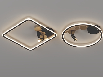 Creative ceiling lamp 3d model