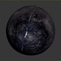 Dark Colored Sphere With Textured Surface As Practical Household Item 3d model