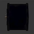 Black Cube Shaped Household Item For Home Storage And Decoration