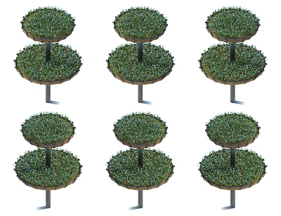 Modern Flower Rack 3d model Modern Flower Rack 3d model