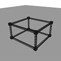 Sturdy Metal Truss Frame For Displaying Musical Instruments And Art Supplies
