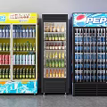 Modern Freezer Cabinet Display Cabinet Container 3d model