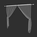 White Sheer Curtains On Rod For Light Filtering And Elegant Window Decor