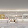 Light Luxury Jewelry Store 3d model