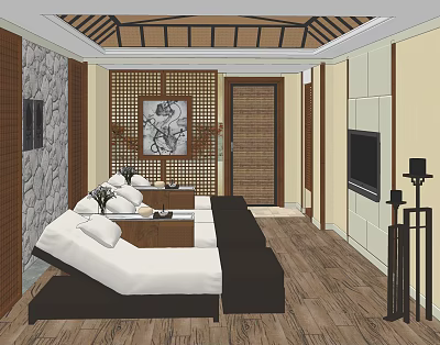 Foot bath room 3d model