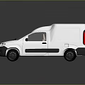 White Cargo Van 3D Rendering with Clean Exterior Design and Modern Features 3d model