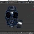 Tactical Military Gas Mask As Weapon With Metal Dual Lenses And Filter