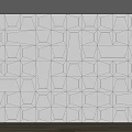 Modern shaped background wall 3d model