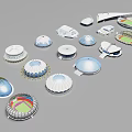 Various Architectural Stadium Models With Dome Structures And Different Shapes