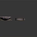 Various Designed Round Decorative Components With Textures Holes And Pointer Gauge