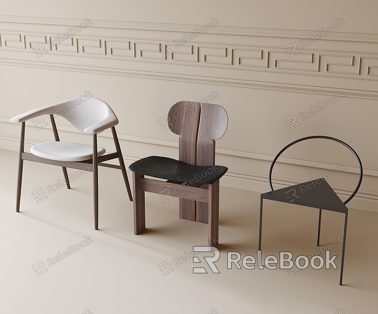 Modern Dining Chair Single Chair Leisure Chair model