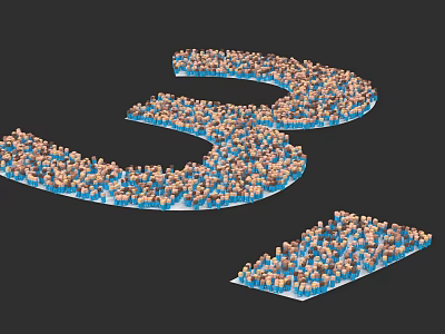 3 million Member Milestone 3d model 3 million Member Milestone 3d model