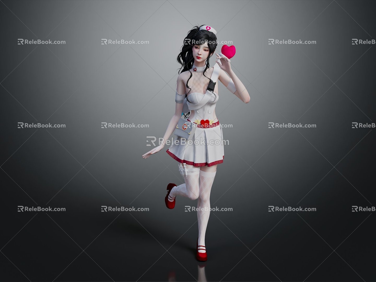 Modern Cartoon Beauty Animation Beauty Animation Beauty Cartoon Girl 3d model