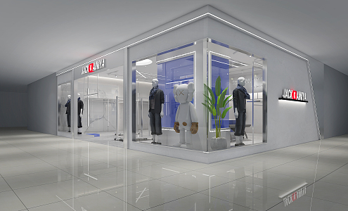 Modern Clothing Store 3d model