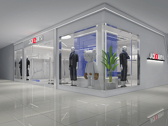 Modern Clothing Store 3d model