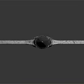 Decorative Ancient Sword With Metallic Blade Ornate Hilt Engraved Details And Red Gemstone