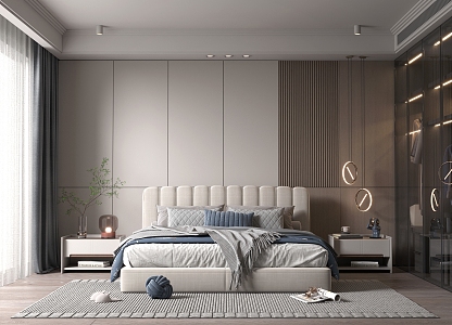 Modern Bedroom Master Room 3d model