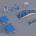 Modern Fitness Rehabilitation Equipment Medical Equipment Rehabilitation Training Rehabilitation Training 3d model